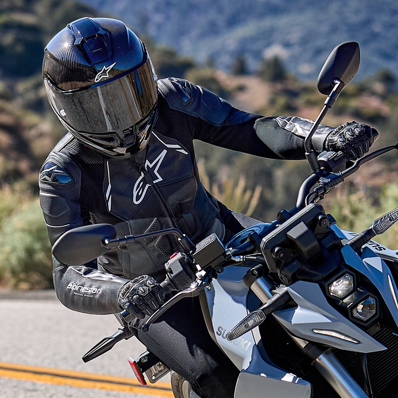 Alpinestars Stella Dusk női motoros bőrkabát fekete-fehér