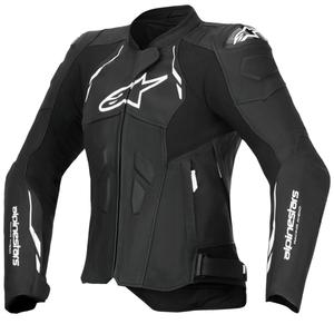 Alpinestars Stella Dusk női motoros bőrkabát fekete-fehér