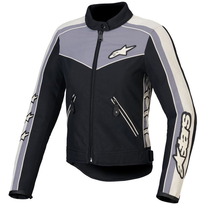 Alpinestars Stella T-Dyno Water Resistant női motoros kabát fekete-sötétszürke-szürke-bézs