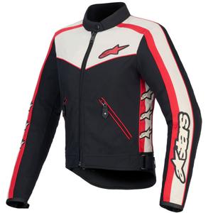 Alpinestars Stella T-Dyno Water Resistant női motoros kabát fekete-bézs-piros