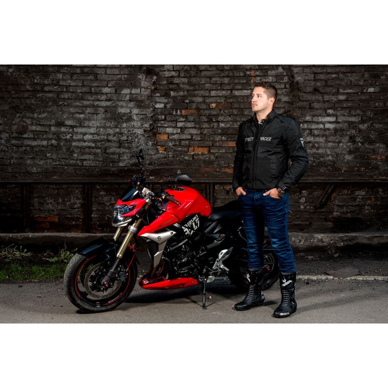Motoros kabát Street Racer Definit fekete kiárusítás