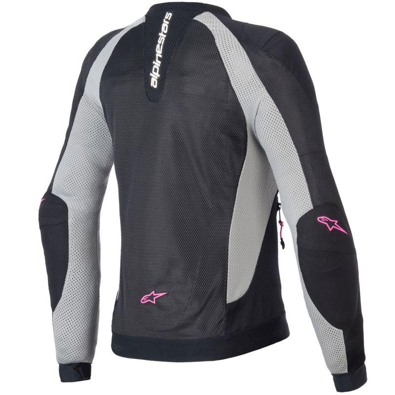 Alpinestars STELLA TROOP-AIR női motoros kabát fekete-szürke-fluorózsaszín