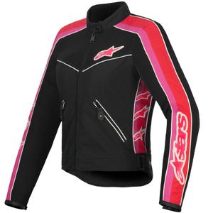 Alpinestars STELLA T-DYNO AIR női motoros kabát fekete-piros-rózsaszín-fehér