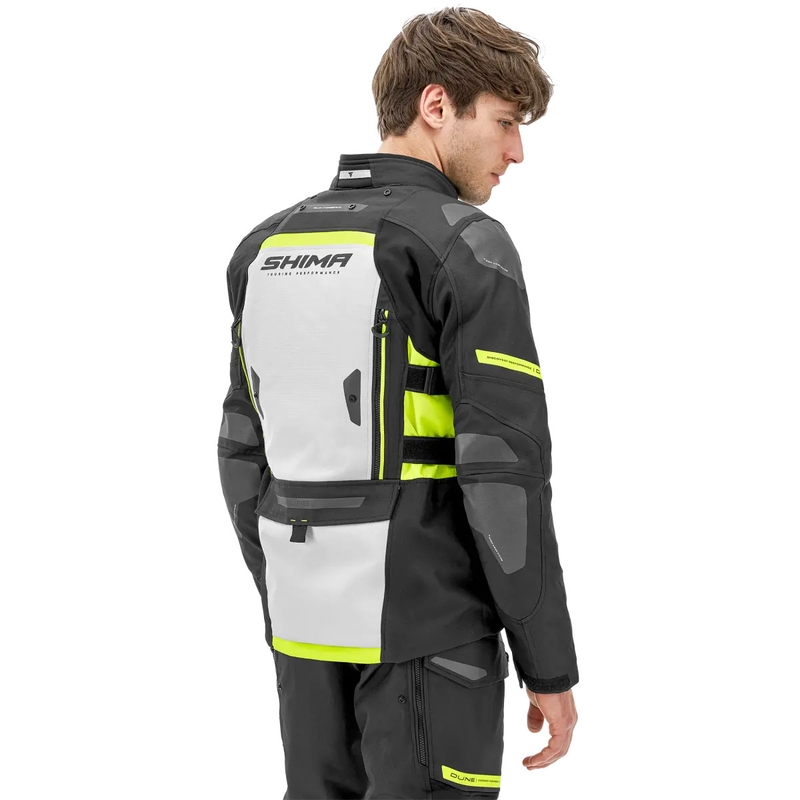 Shima Dune motoros kabát fluo sárga