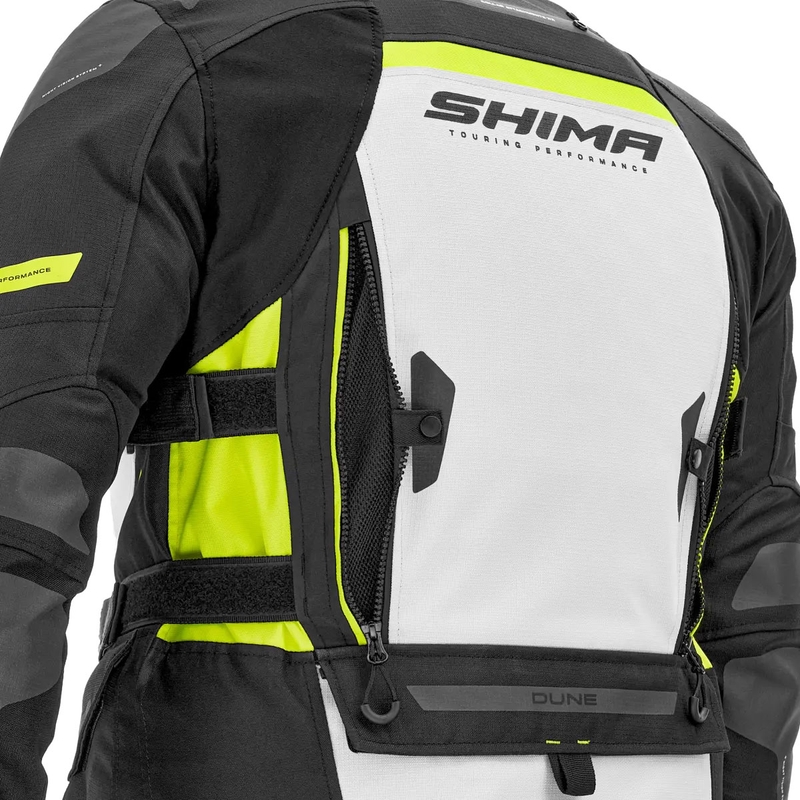 Shima Dune motoros kabát fluo sárga