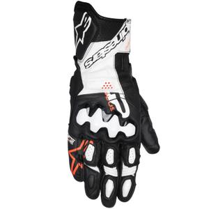 Alpinestars GP Plus R V3 motoros kesztyű fekete-fehér-fluo piros