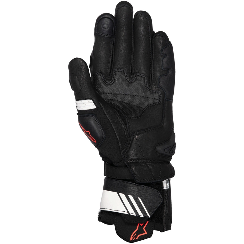 Alpinestars GP Plus R V3 motoros kesztyű fekete-fehér-fluo piros