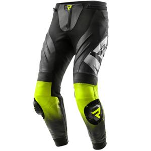 Rebelhorn Inferno motoros bőrnadrág fekete-fluo sárga