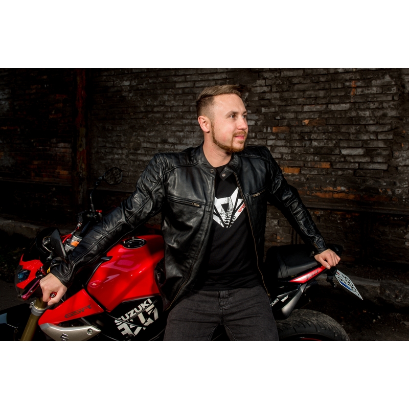 Street Racer Spirit motoros kabát fekete