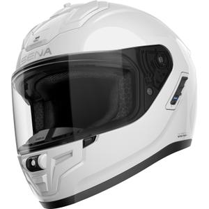 SENA zárt motorkerékpáros sisak Phantom headsettel fehér