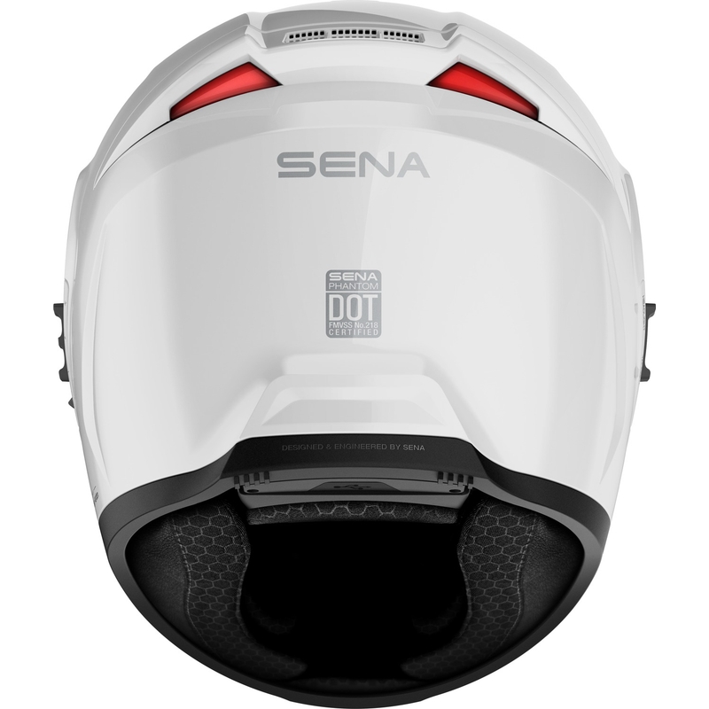 SENA zárt motorkerékpáros sisak Phantom headsettel fehér