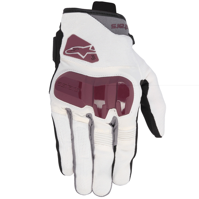 Alpinestars Chrom V2 női motoros kesztyű fehér offwhite-bíbor