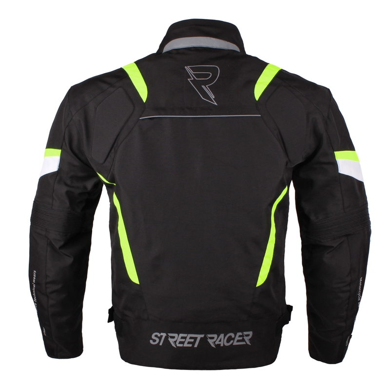 Motoros kabát Street Racer Cyklon fekete-neon sárga kiárusítás