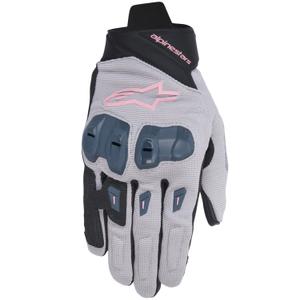 Alpinestars STELLA SP X 1 női motoros kesztyű szürke-fekete-sötétszürke-rózsaszín