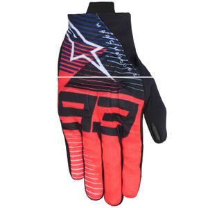 Alpinestars Reef V2 MM93 kollekció motoros kesztyű fluo piros-kék-fehér