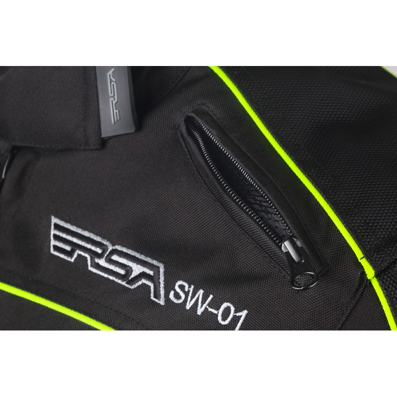 Motoros kabát női RSA SW-01 fekete-fluo sárga eladó kiárusítás
