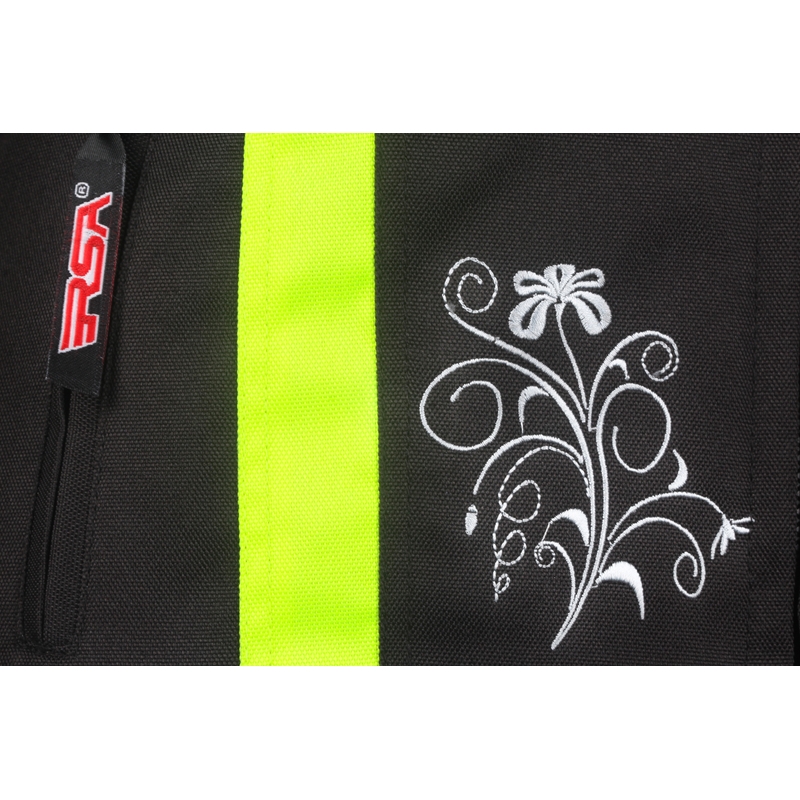 Motoros kabát női RSA SW-01 fekete-fluo sárga eladó kiárusítás