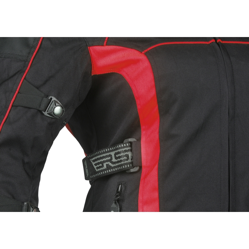 Női motoros kabát RSA SW-01 fekete-piros kiárusítás