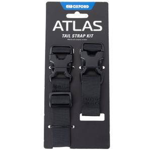 Oxford Atlas Advanced Tail Straps Kit csomagrögzítő pántok fekete