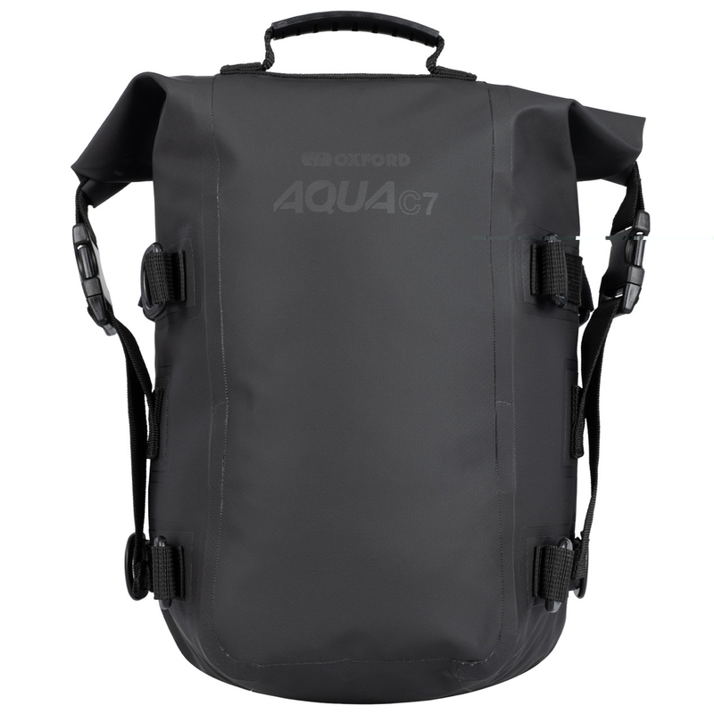 Oxford AQUA C7 Crash Bar bag motoros táska a bukókerethez 7 l fekete