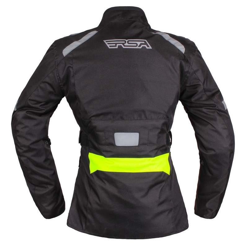 Női motoros dzseki RSA Gun fekete-fluo sárga kiárusítás