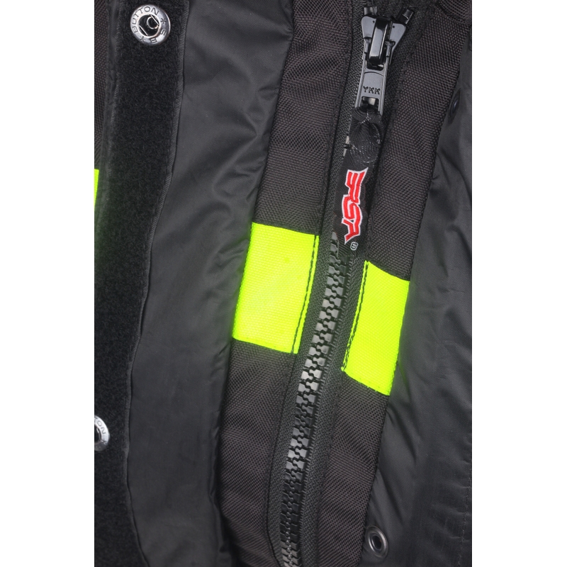 Női motoros dzseki RSA Gun fekete-fluo sárga kiárusítás