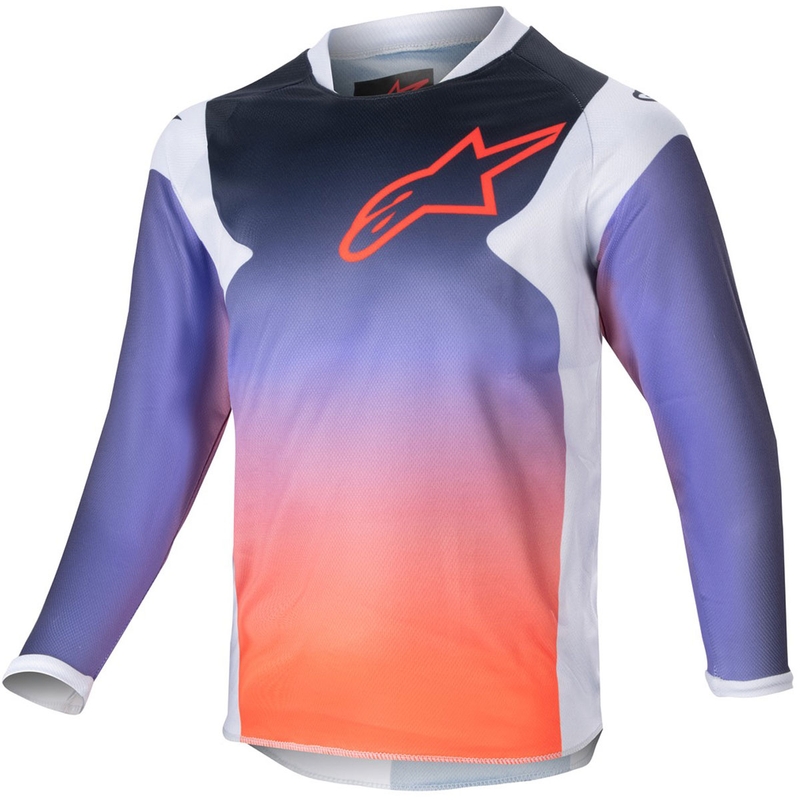 Alpinestars Racer Hoen Kids motocross mez világosszürke-gradiens-fekete
