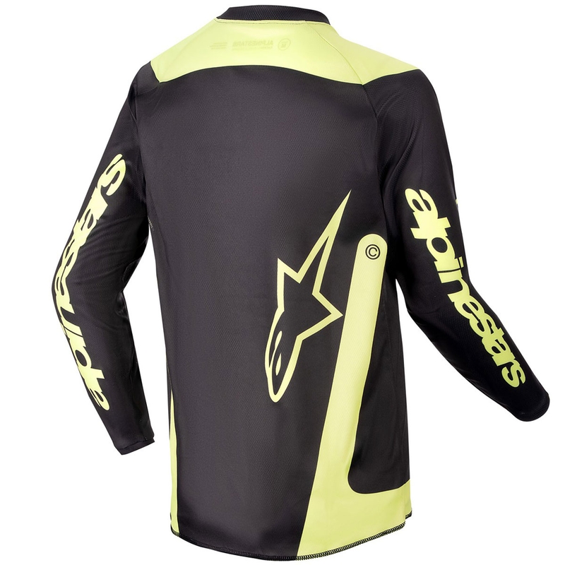 Alpinestars Racer Lurv Kids motocross mez fekete-fluo sárga