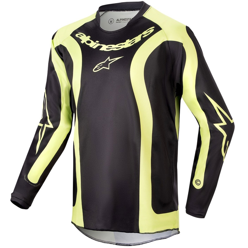 Alpinestars Racer Lurv Kids motocross mez fekete-fluo sárga