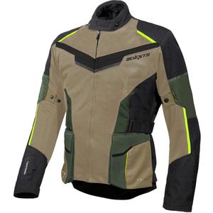 Seventy Degrees SD-JT70 Atacama motoros kabát homokbarna-zöld-fluo sárga