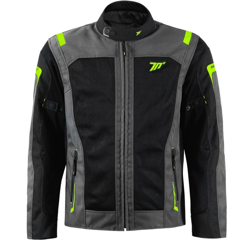 Seventy Degrees SD-JT66 Sahara motoros kabát fekete-fluo sárga