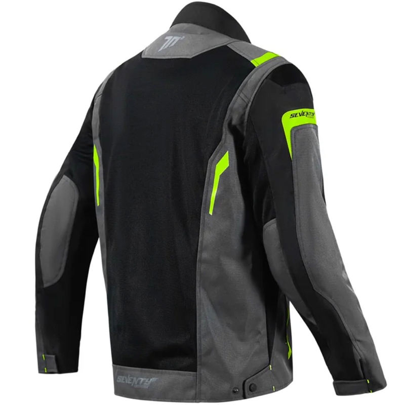 Seventy Degrees SD-JT66 Sahara motoros kabát fekete-fluo sárga