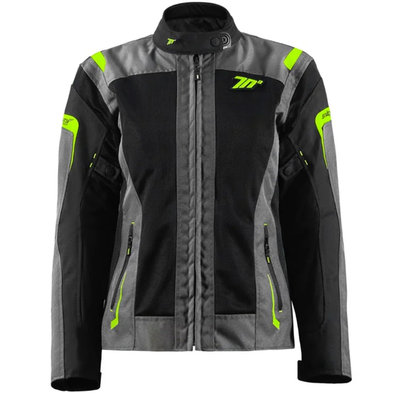 Seventy Degrees SD-JT68 Sahara női motoros kabát fekete-fluo sárga
