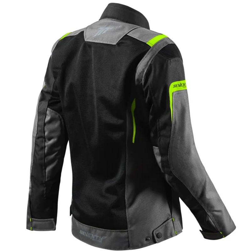 Seventy Degrees SD-JT68 Sahara női motoros kabát fekete-fluo sárga