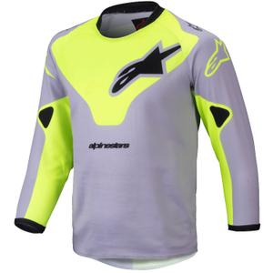 Alpinestars Racer Veil gyerek motocross mez szürke-fluo sárga