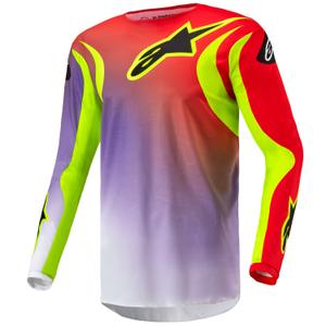 Alpinestars Fluid Lucent motocross mez fehér-lila-piros-fluo sárga-fekete