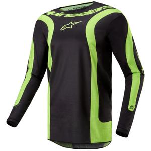Alpinestars Fluid Lurv motocross trikó fekete-fluo sárga