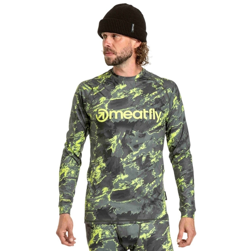 Meatfly Avery férfi thermo póló kék-zöld camo