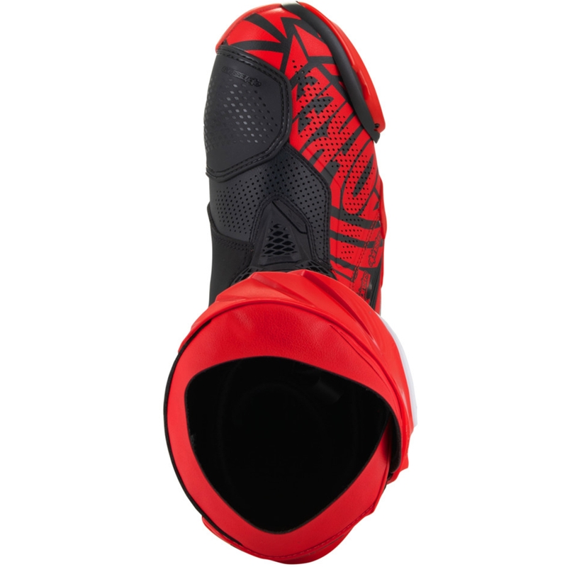 Alpinestars Supertech R Vented limitált kiadású Francesco Bagnaia motoros csizmna piros-fekete