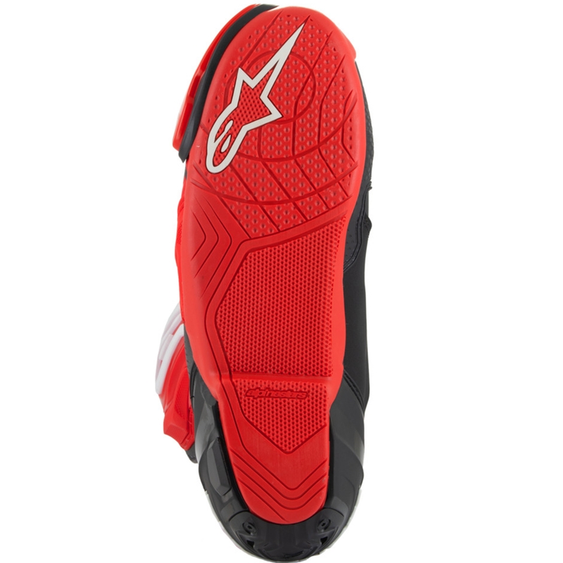 Alpinestars Supertech R Vented limitált kiadású Francesco Bagnaia motoros csizmna piros-fekete