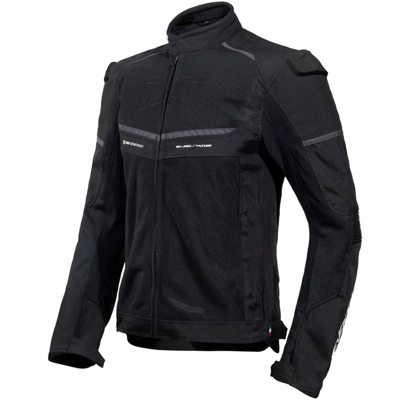 Seventy Degrees SD-JR60 Thunder motoros kabát fekete-szürke-fehér