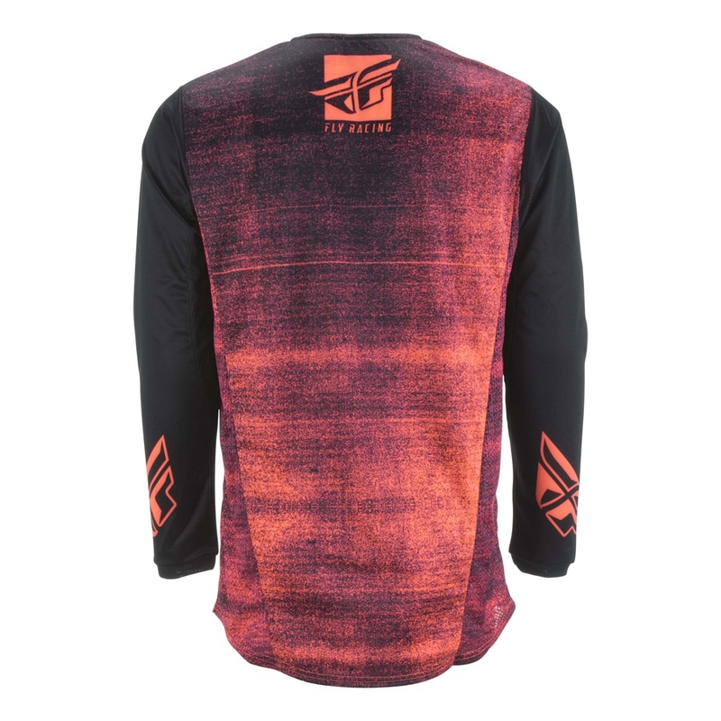 Motocross mez FLY Racing Kinetic NOIZ 2019 - USA fekete-fluo piros eladás kiárusítás