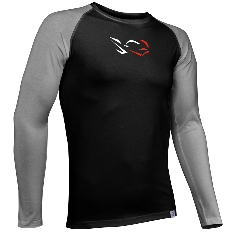 Combi Ride nanosilver® férfi termo póló fekete-szürke