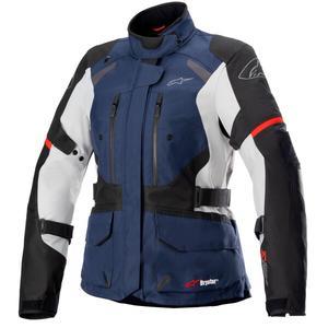 Alpinestars Stella Andes Drystar női motoros kabát sötétkék-fekete-világosszürke-piros