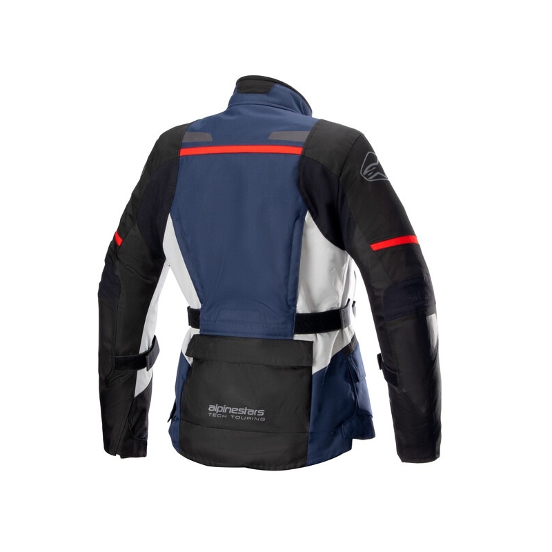Alpinestars Stella Andes Drystar női motoros kabát sötétkék-fekete-világosszürke-piros