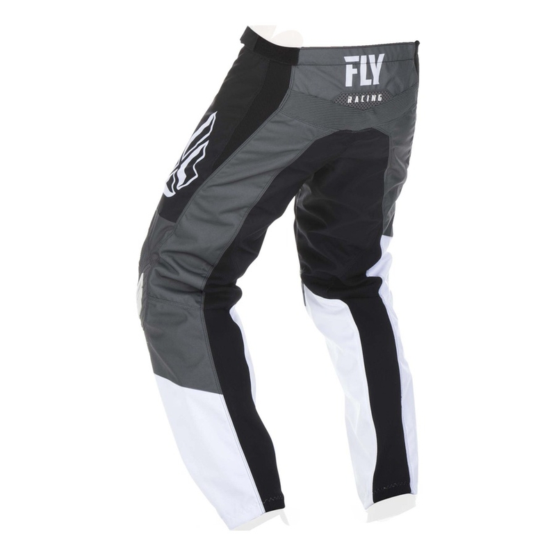 Motocross Pants FLY Racing F-16 2019 - USA fekete-fehér-szürke akció kiárusítás