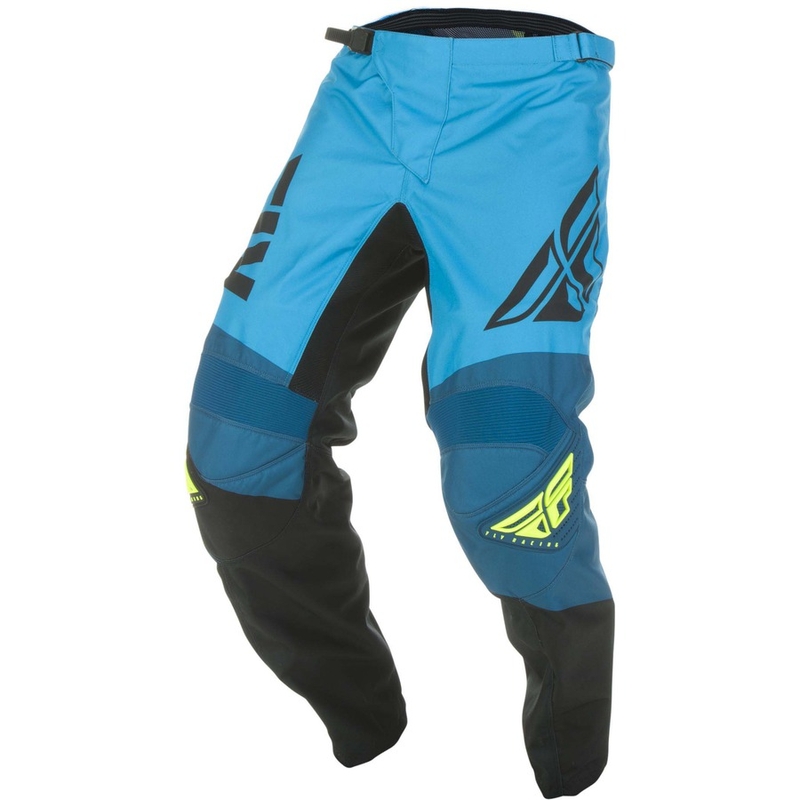 Motocross Pants FLY Racing F-16 2019 - USA Kék-Fekete-Fluo Sárga Akció kiárusítás