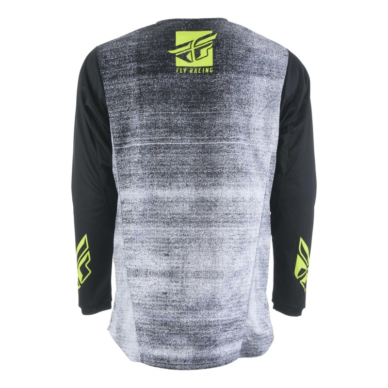 Motocross mez FLY Racing Kinetic NOIZ 2019 - USA fekete-fluo sárga akció kiárusítás