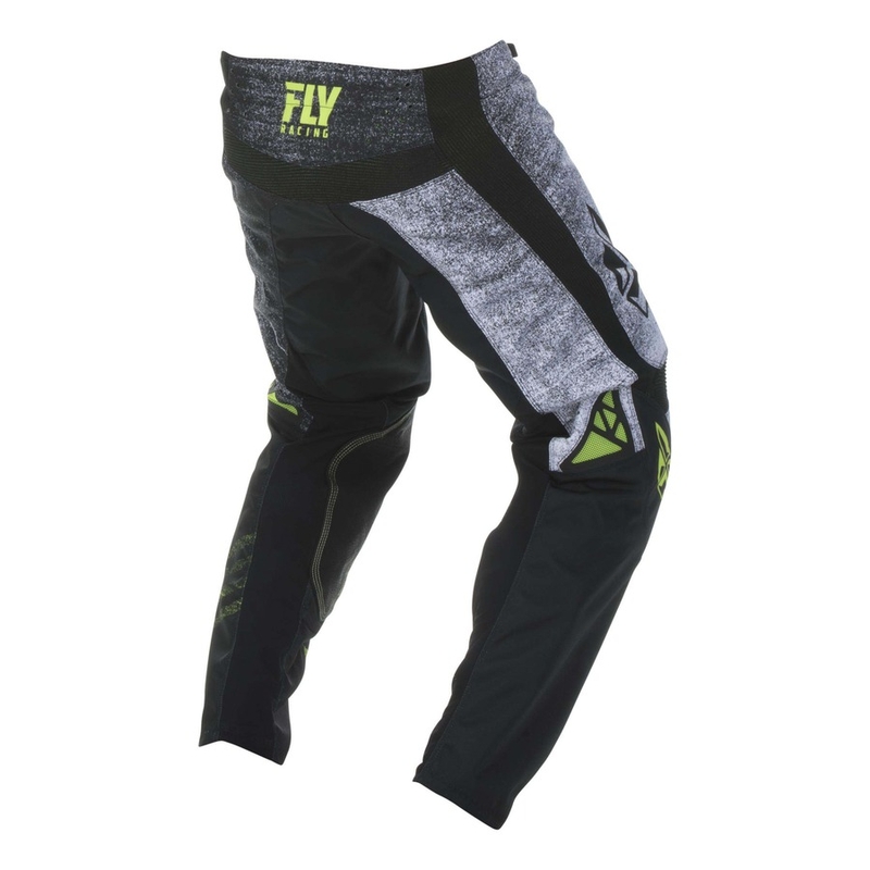Motocross Pants FLY Racing Kinetic NOIZ 2019 - USA fekete fluo sárga