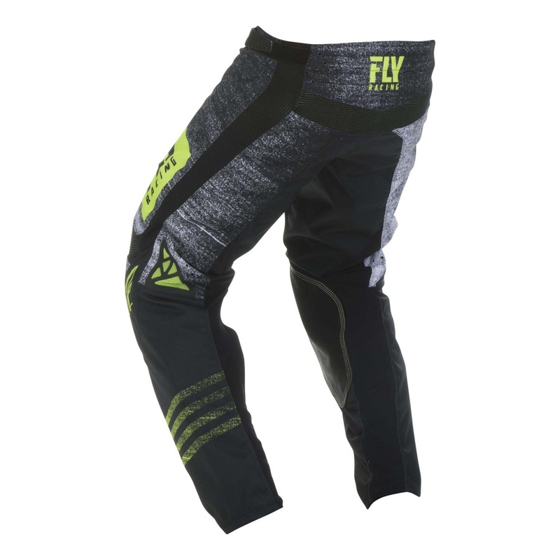 Motocross Pants FLY Racing Kinetic NOIZ 2019 - USA fekete fluo sárga